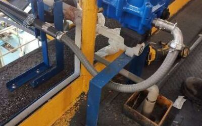 Instalación de líneas eléctricas y cableado para sistema de ácido